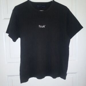 Vintage 1990s RARE French Connection Tee.  L -unisex Black